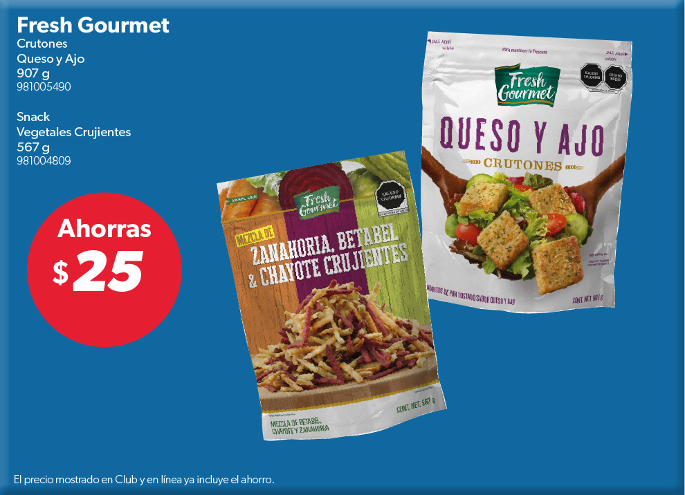 Crutones queso ajo
