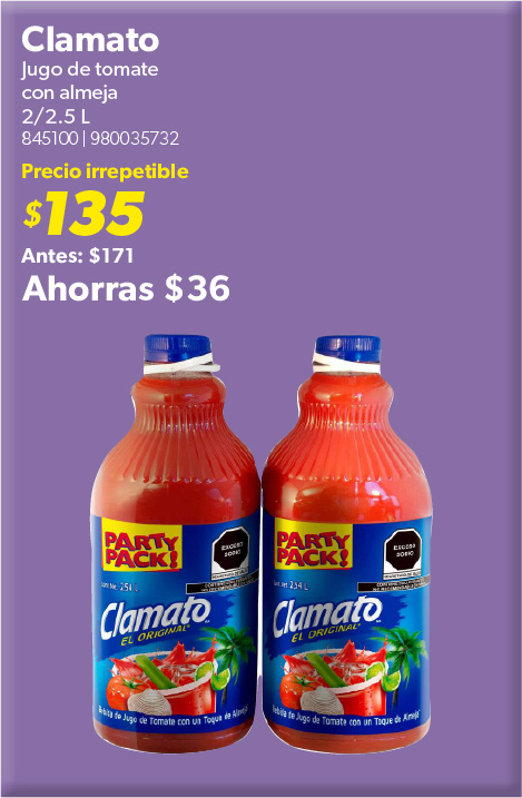Jugo de tomate con almeja
