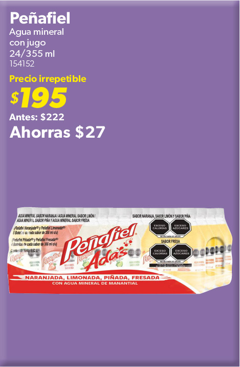 Agua mineral con jugo