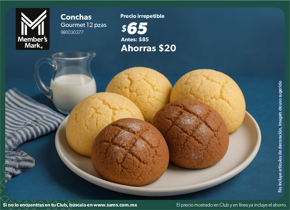 Conchas gourmet