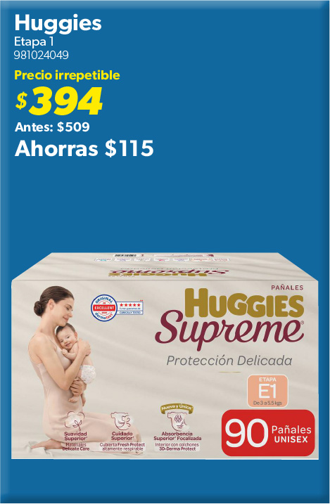 Panales unisex supreme etapa 1