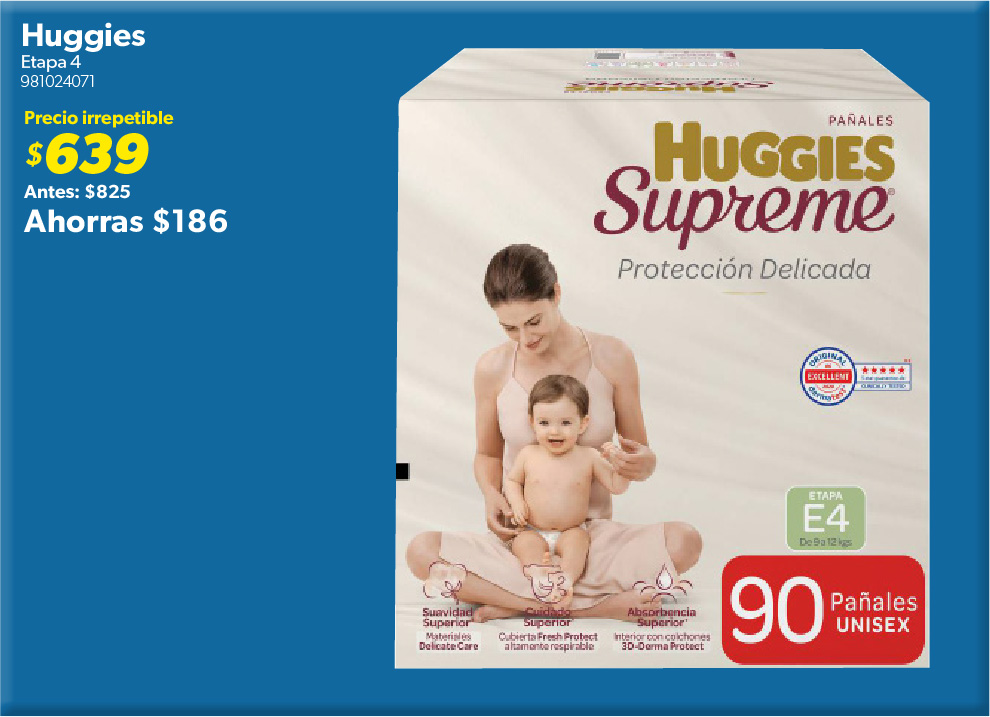 Panales unisex supreme etapa 4