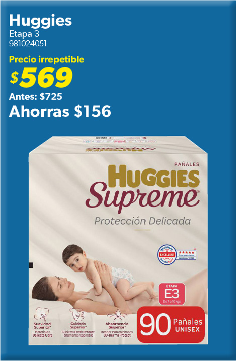Panales unisex supreme etapa 3
