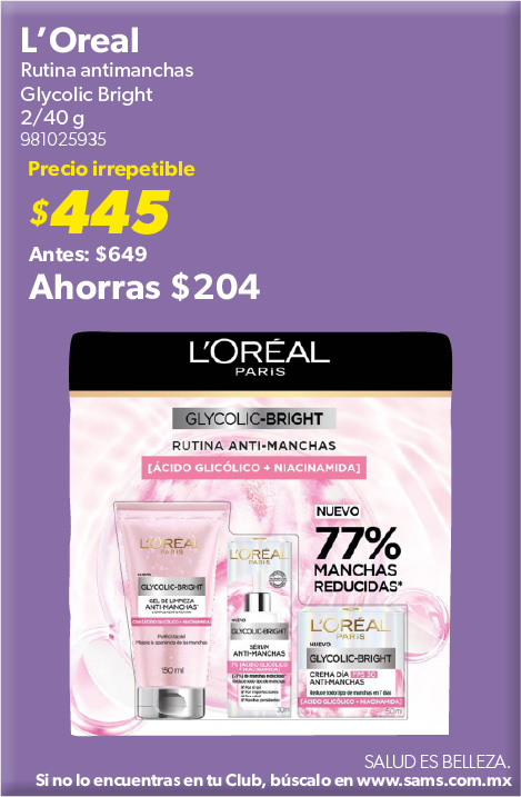 Rutina antimanchas glycolic