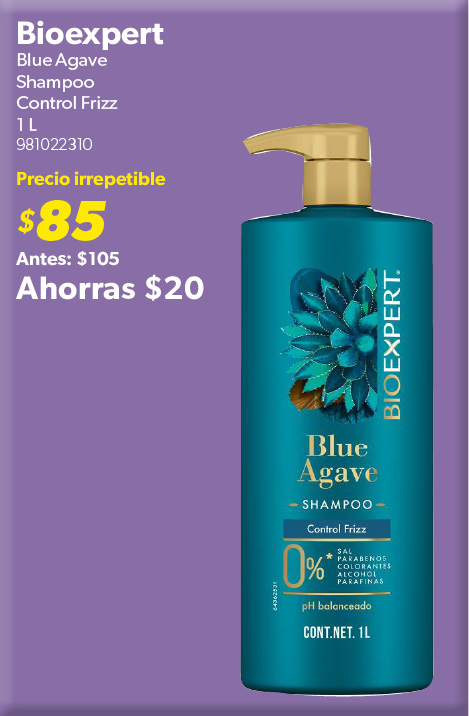 Shampoo blue agave