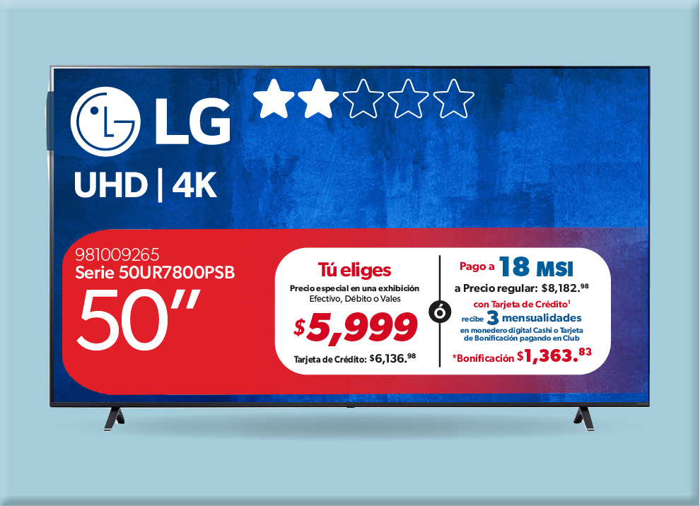 Pantalla 50 pulgadas