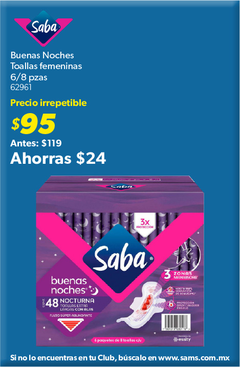 Toallas femeninas buenas noches