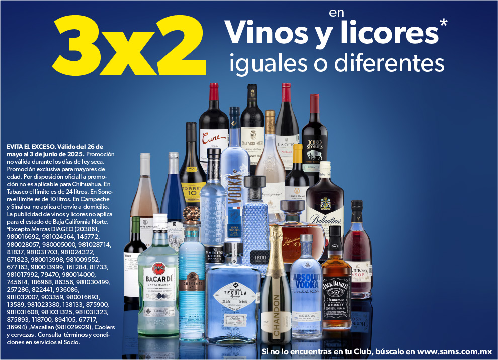 En vinos y licores iguales o diferentes