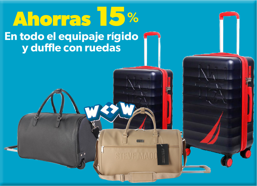 En todo el equipo rigido y duffle con ruedas