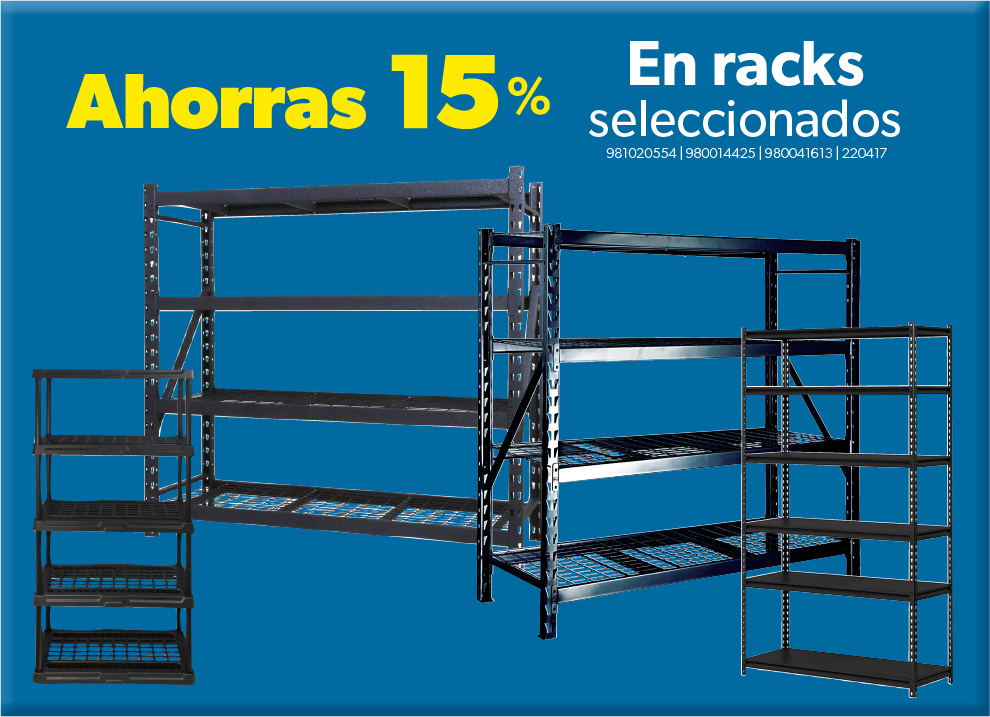 En racks seleccionados