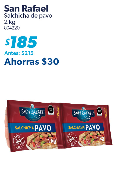 Salchicha de pavo