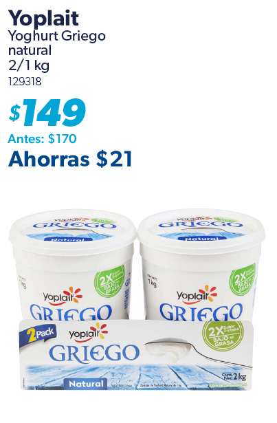 Yoghurt griego natural