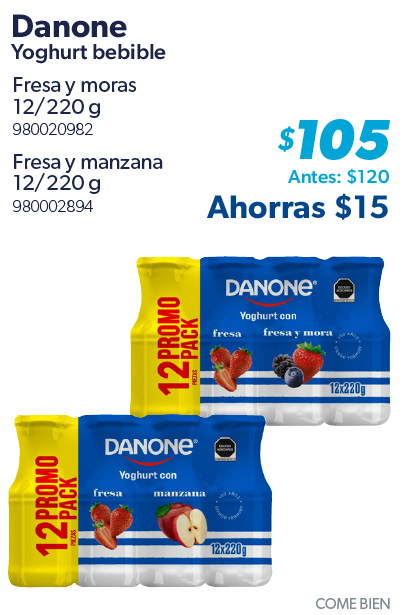 Yoghurt bebible fresa moras fresa manzana