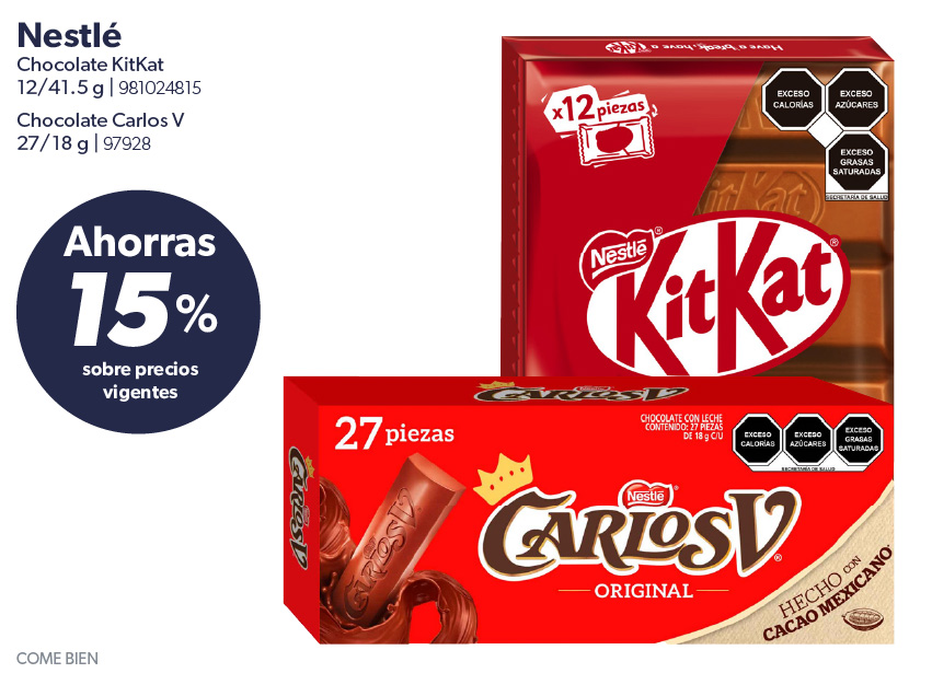 Chocolate kitkat carlos V