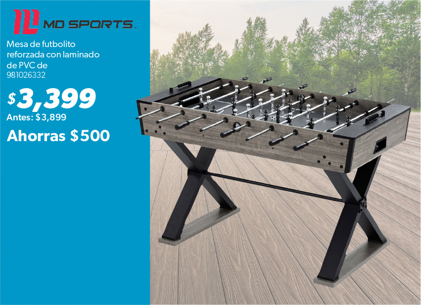 Mesa de futbolito de pvc