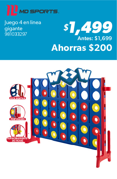 Juego 4 en linea gigante