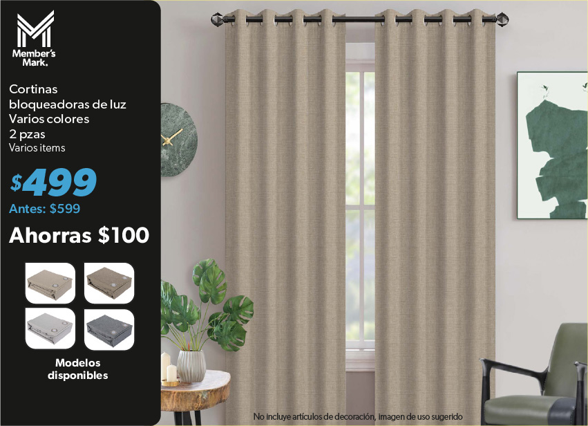 Cortinas bloqueadoras de luz