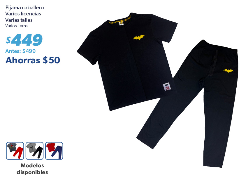 Pijama para caballero licencias