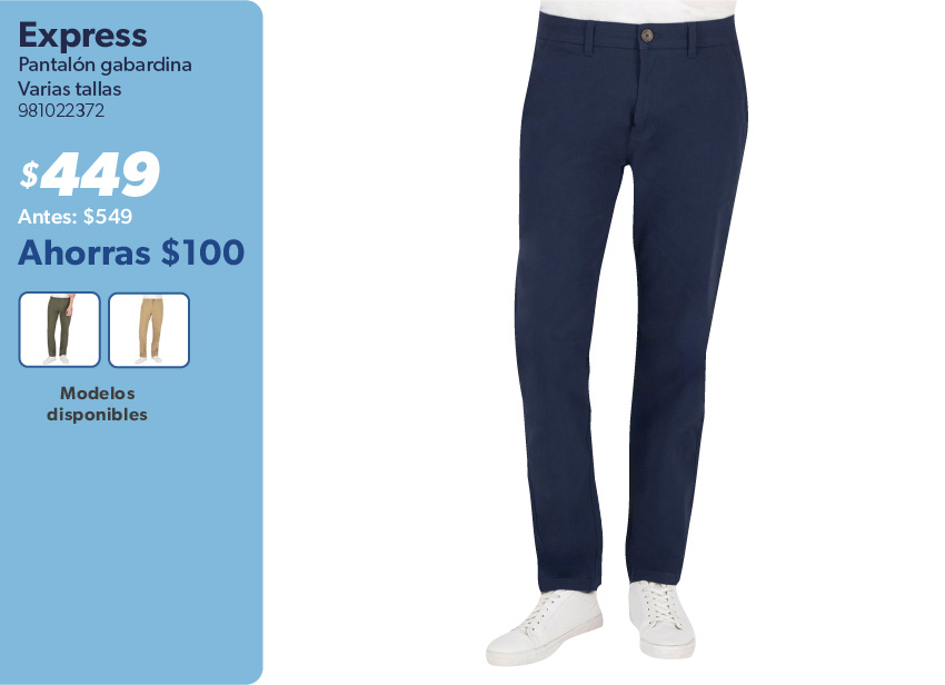 Pantalon gabardina