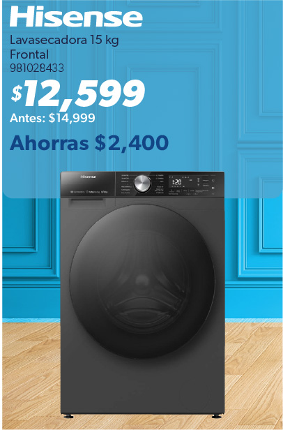 Lavasecadora frontal 15 kg