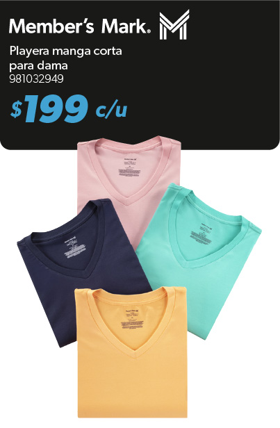 Playera manga corta para dama