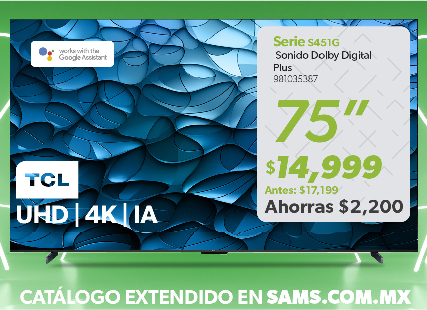 Pantalla 75 pulgadas