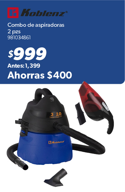 Combo de aspiradoras