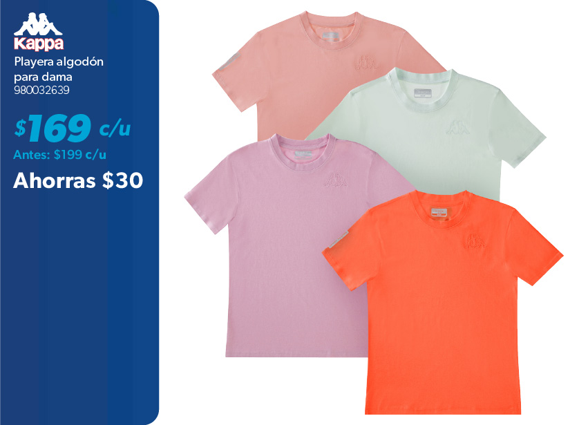 Playera algodon para dama