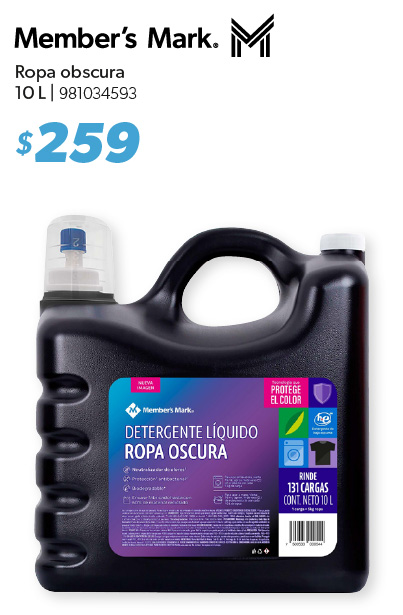 Detergente liquido ropa oscura