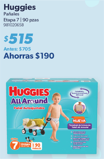 Panales unisex etapa 7