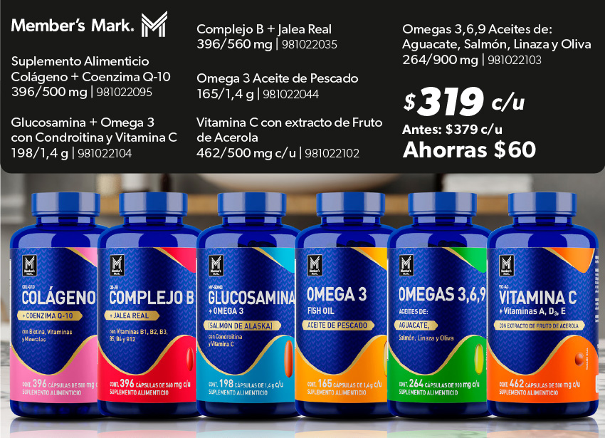 Suplemento alimenticio colageno omega