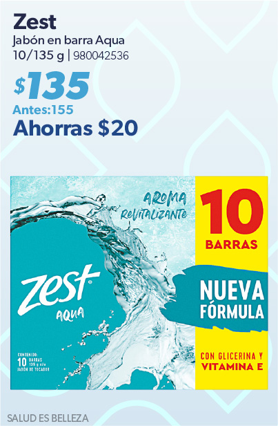 Jabon en barra aqua