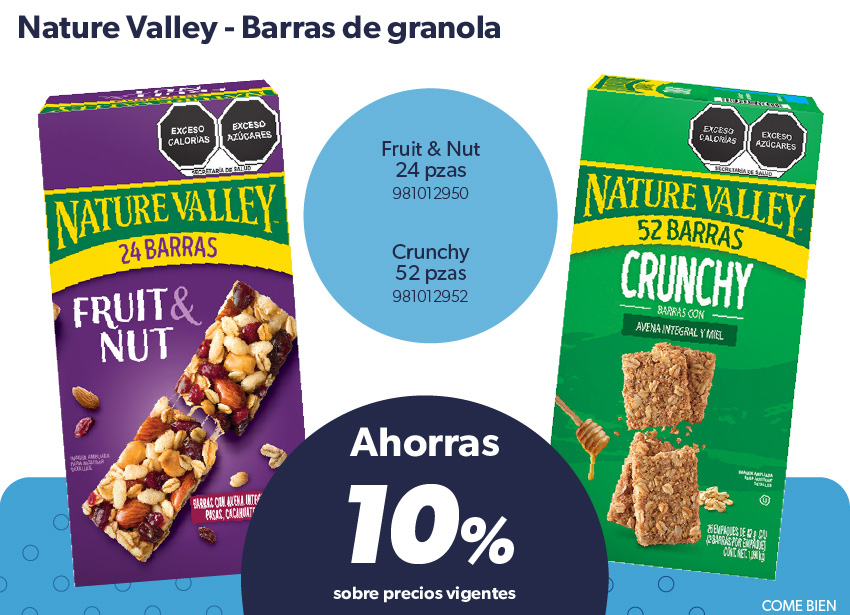 Barras de granola fruit crunchy