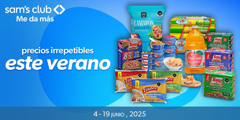 Sams Club me da mas precios irrepetibles este verano