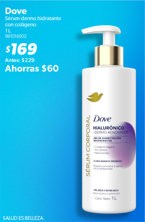 Serum dermo hidratante con colageno