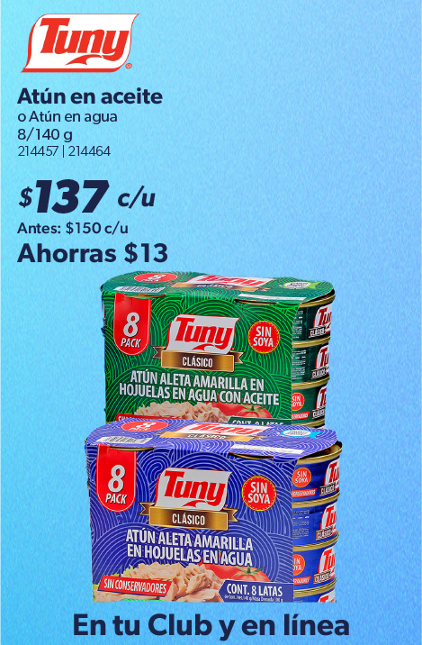 Atun en aceite o en agua