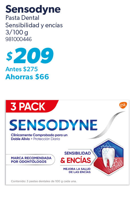 Pasta dental sensibilidad y encias