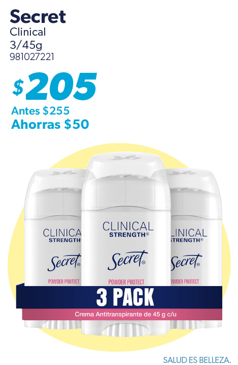 Crema antitranspirante clinical