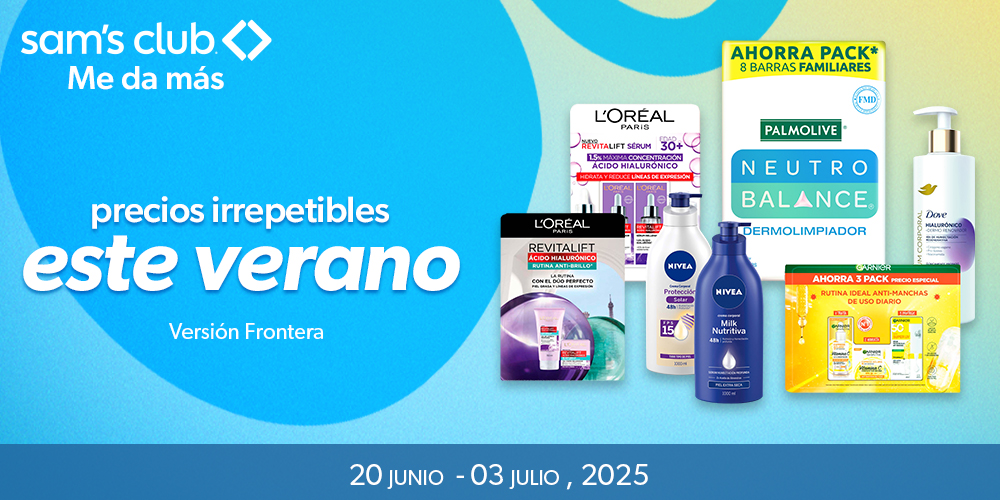 Sams Club me da mas precios irrepetibles este verano