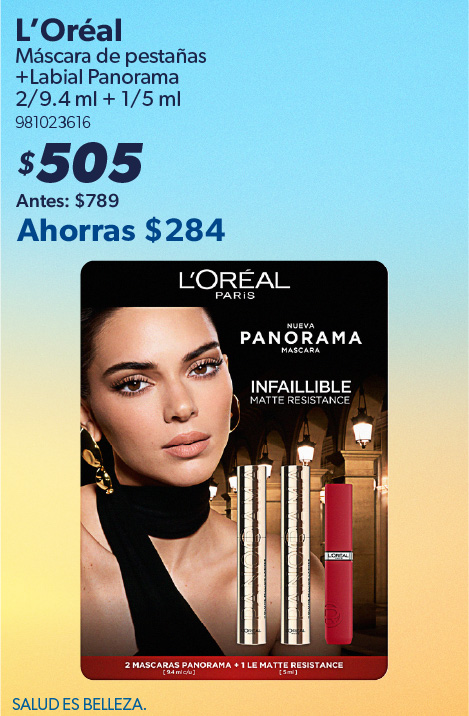 Mascara de pestanas mas labial