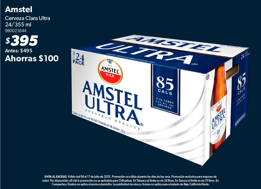 Cerveza clara ultra