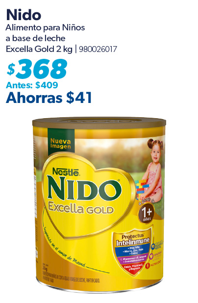 Alimento para ninos a base de leche