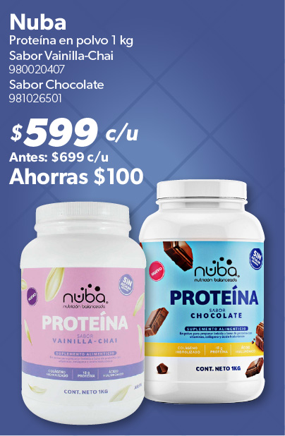 Proteina en polvo vainilla chocolate