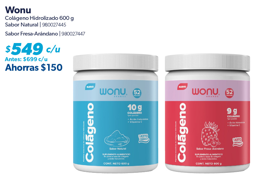 Colageno hidrolizado natural fresa