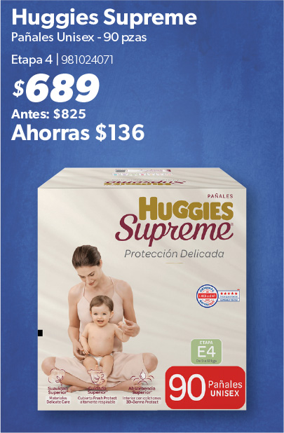 Panales unisex etapa 4