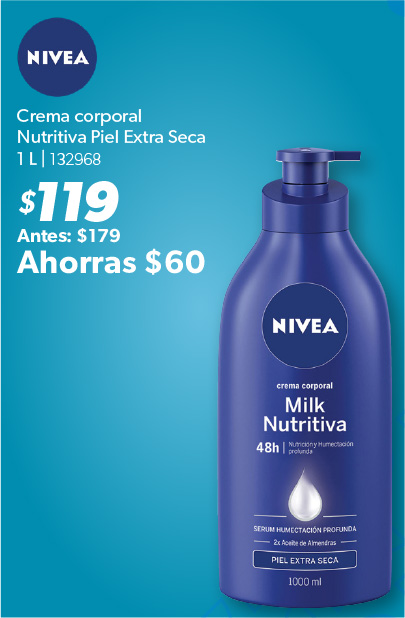 Crema corporal nutritiva piel extra seca