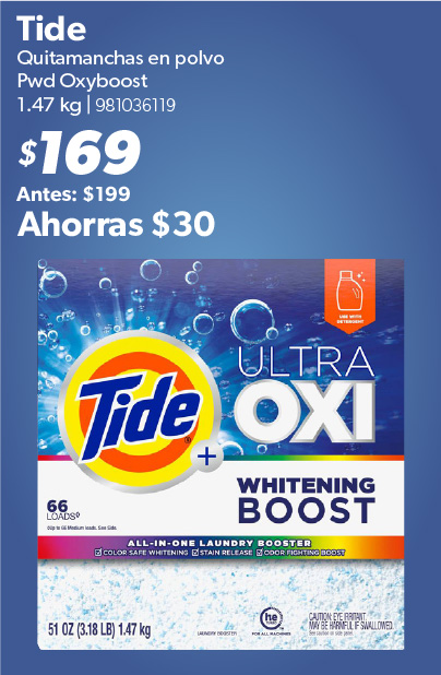 Quitamanchas en polvo ultra oxi
