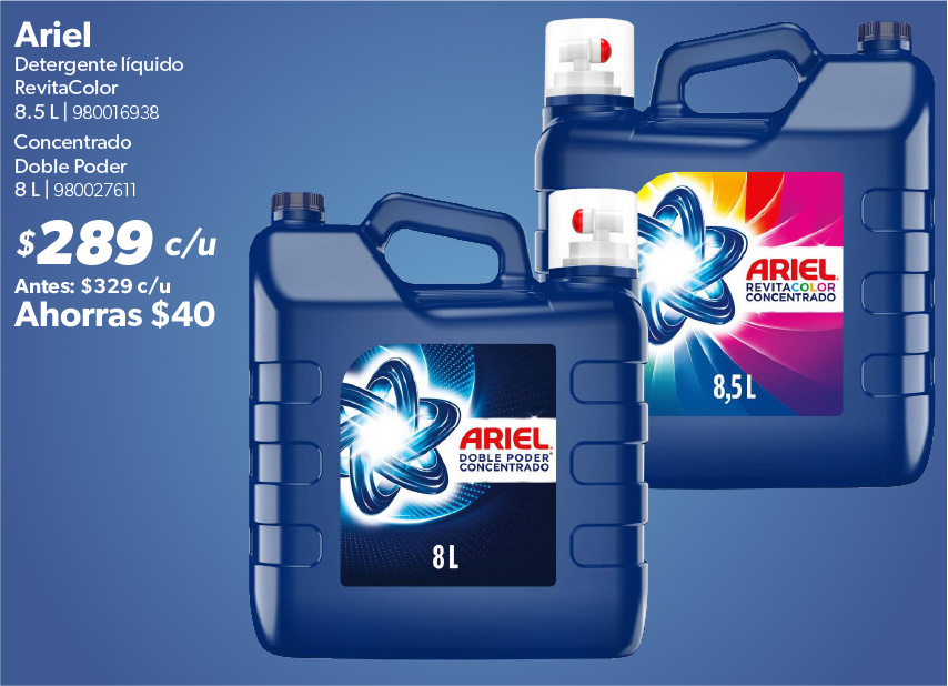 Detergente liquido revitacolor doble poder