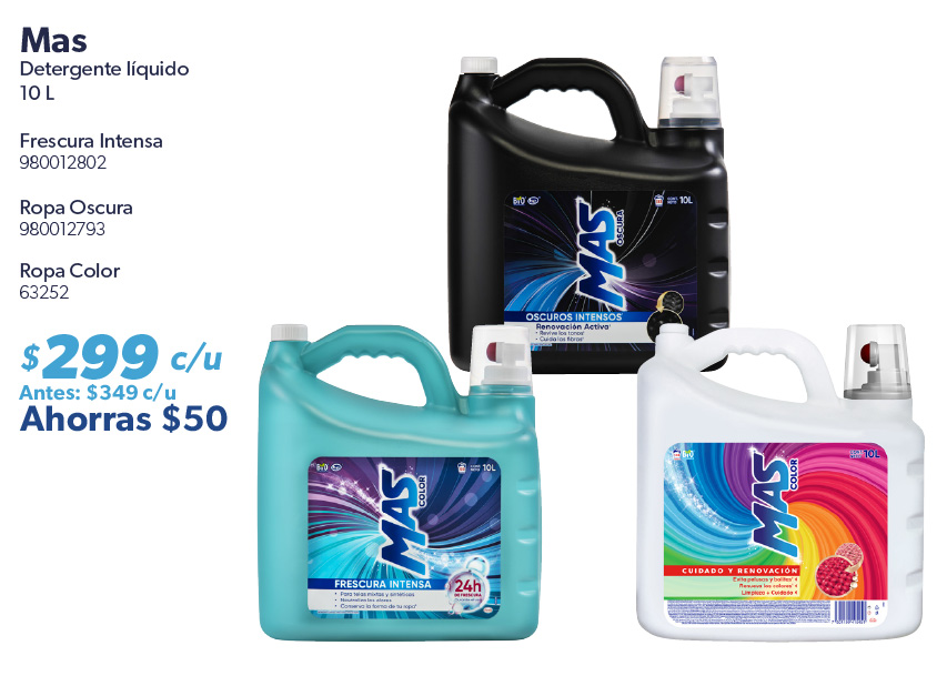 Detergente liquido oscura color frescura