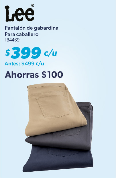 Pantalon de gabardina caballero